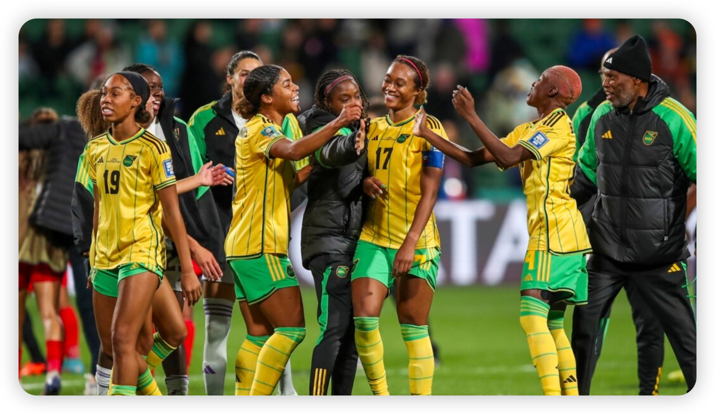 Morocco's players celebrate their remarkable achievement in reaching the round of 16